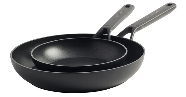 KitchenAid Classic Forged Aluminium Koekenpannenset 20 + 28 Cm 3 KitchenAid Classic Forged Aluminium Koekenpannenset 20 + 28 Cm