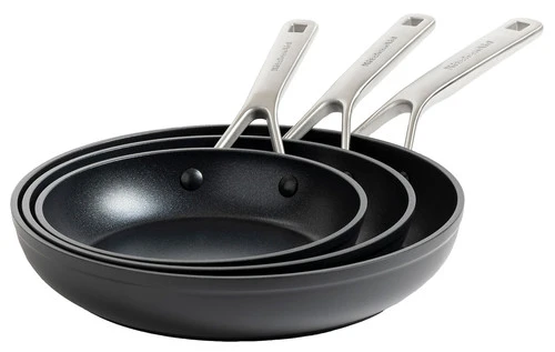 KitchenAid Forged Hardened Aluminium Koekenpannenset 20 + 24 + 28 Cm 3 KitchenAid Forged Hardened Aluminium Koekenpannenset 20 + 24 + 28 Cm