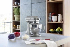 KitchenAid Artisan Mixer 5KSM125 Contourzilver + Pastaroller En -snijderset (3-delig) -Kitchenaid 1643756 1