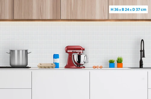 KitchenAid Artisan Mixer 5KSM125 Keizerrood 5 KitchenAid Artisan Mixer 5KSM125 Keizerrood - Afbeelding 3
