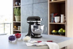 KitchenAid Artisan Mixer 5KSM125 Onyx Zwart + Pastaroller En -snijderset (3-delig) -Kitchenaid 1828538