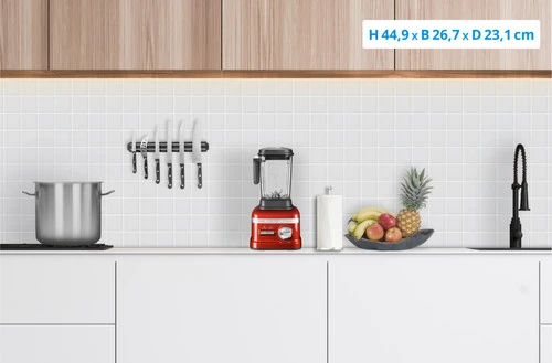 KitchenAid Artisan Power Plus Blender Appelrood 5 KitchenAid Artisan Power Plus Blender Appelrood - Afbeelding 3