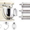 KitchenAid Artisan Mixer 5KSM125 Amandelwit + Pastaroller En -snijderset (3-delig) -Kitchenaid 1994440