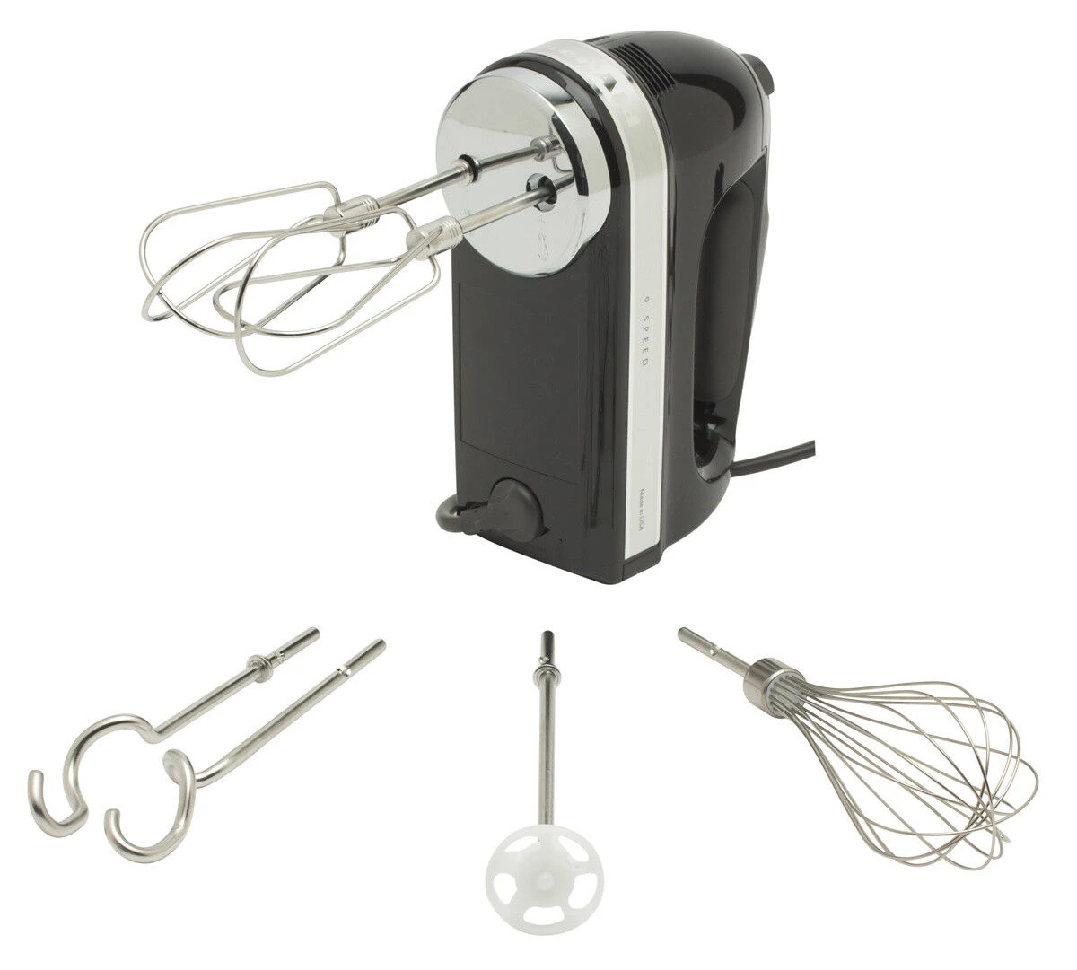 KitchenAid Handmixer Met Accessoires Kunststof Zwart 8-delig 3 KitchenAid Handmixer Met Accessoires Kunststof Zwart 8-delig