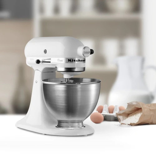 KitchenAid Classic Mixer 5K45SSEWH Wit 10 KitchenAid Classic Mixer 5K45SSEWH Wit - Afbeelding 8