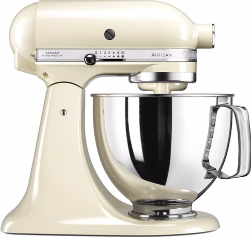 KitchenAid Artisan Mixer 5KSM125 Amandelwit + Pastaroller En -snijderset (3-delig) 4 KitchenAid Artisan Mixer 5KSM125 Amandelwit + Pastaroller En -snijderset (3-delig) - Afbeelding 2
