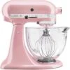 KitchenAid Artisan Designer Series Tilt-Back Head Stand Mixer In Silk Pink 2 KitchenAid Artisan Designer Series Tilt-Back Head Stand Mixer In Silk Pink -Kitchenaid KitchenAid Artisan Design Series 5 Quart Tilt Head Stand Mixer with Glass Bowl