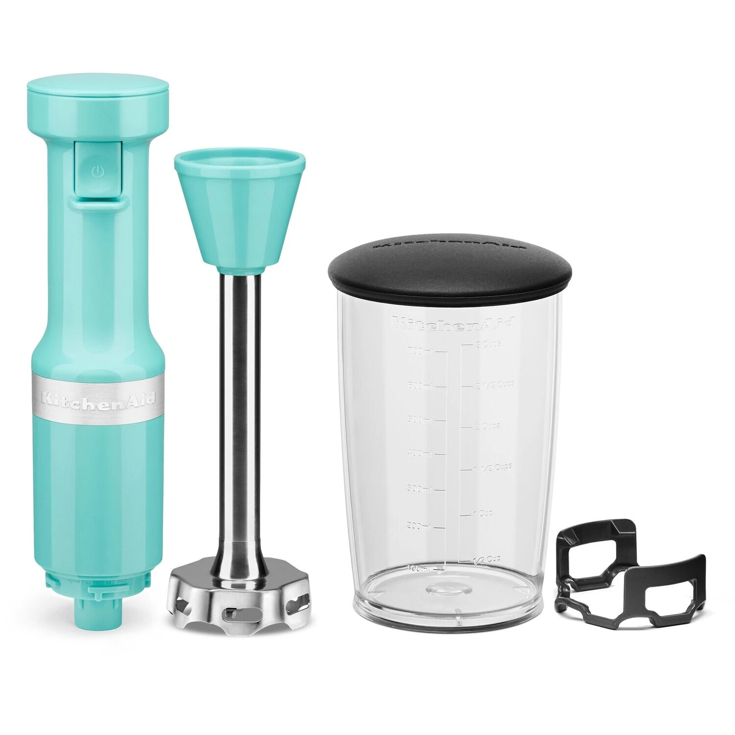 KitchenAid Corded Variable-Speed Immersion Blender In Aqua Sky With Blending Jar 3 KitchenAid Corded Variable-Speed Immersion Blender In Aqua Sky With Blending Jar