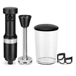 KitchenAid Corded Variable-Speed Immersion Blender In Black Matte With Blending Jar -Kitchenaid KitchenAid Corded Variable Speed Immersion Blender in Black Matte with Blending Jar 2