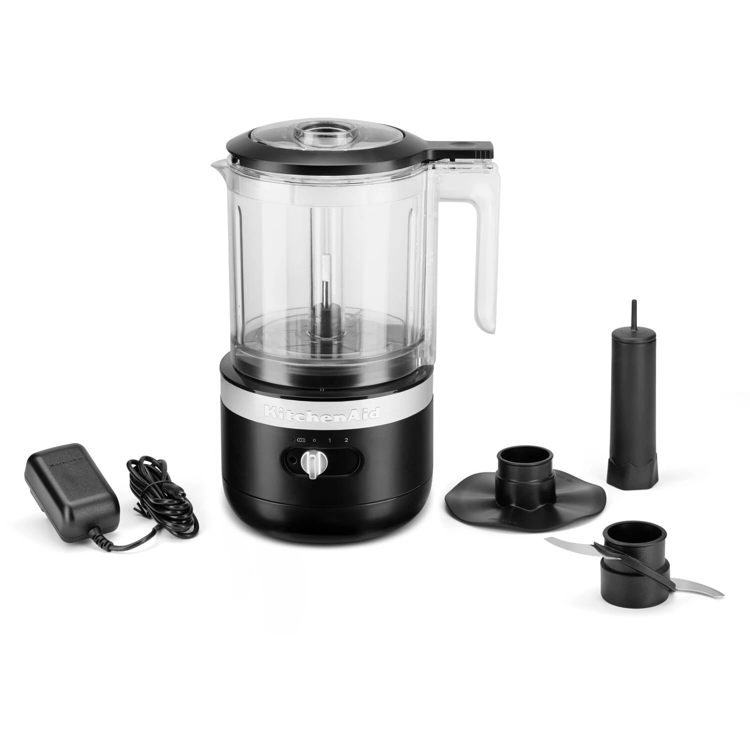 KitchenAid Cordless 5-Cup Food Chopper With Multi-Purpose Blade And Whisk Accessory In Black Matte 4 KitchenAid Cordless 5-Cup Food Chopper With Multi-Purpose Blade And Whisk Accessory In Black Matte - Afbeelding 2