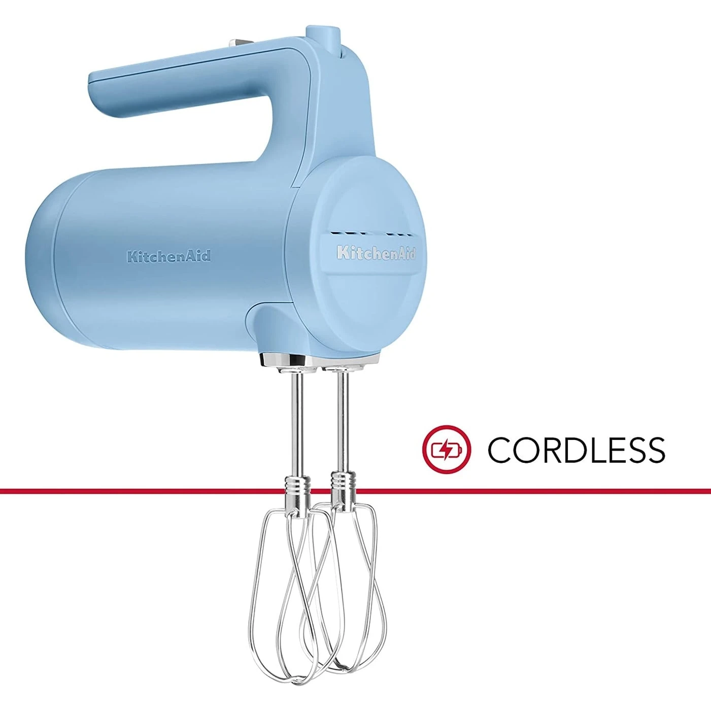 KitchenAid Cordless 7 Speed Hand Mixer Blue 4 KitchenAid Cordless 7 Speed Hand Mixer Blue - Afbeelding 2