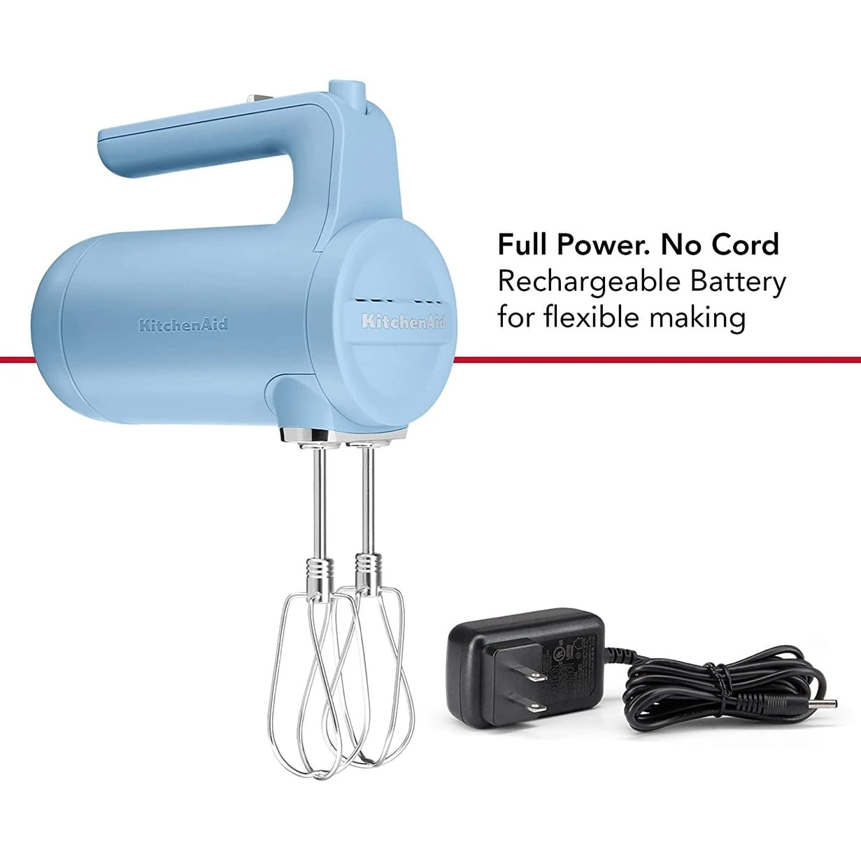 KitchenAid Cordless 7 Speed Hand Mixer Blue 5 KitchenAid Cordless 7 Speed Hand Mixer Blue - Afbeelding 3