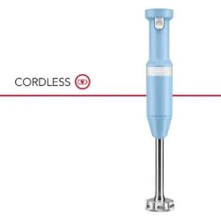 KitchenAid Cordless Variable Speed Hand Blender Blue 7 KitchenAid Cordless Variable Speed Hand Blender Blue -Kitchenaid KitchenAid Cordless Variable Speed Hand Blender KHBBV53VB Blue 2