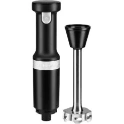 KitchenAid Cordless Variable-Speed Immersion Blender In Black Matte With Blending Jar