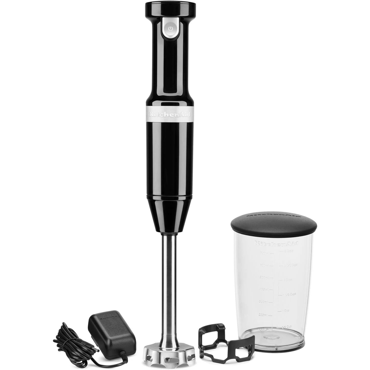 KitchenAid Cordless Variable-Speed Immersion Blender In Onyx Black With Whisk And Blending Jar 4 KitchenAid Cordless Variable-Speed Immersion Blender In Onyx Black With Whisk And Blending Jar - Afbeelding 2