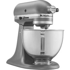 KitchenAid Deluxe 4.5-Quart Tilt-Head Stand Mixer In Silver -Kitchenaid KitchenAid Deluxe 4.5 Quart Tilt Head Stand Mixer in Silver 3